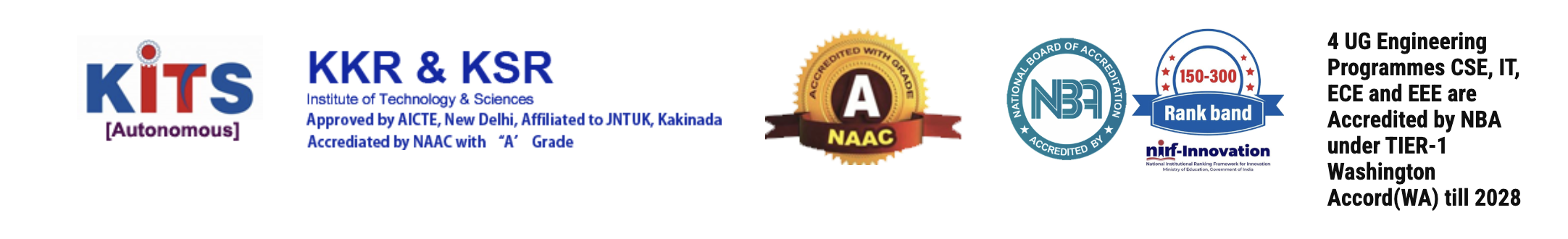 KKR & KSR Institute of Technology and Sciences Header